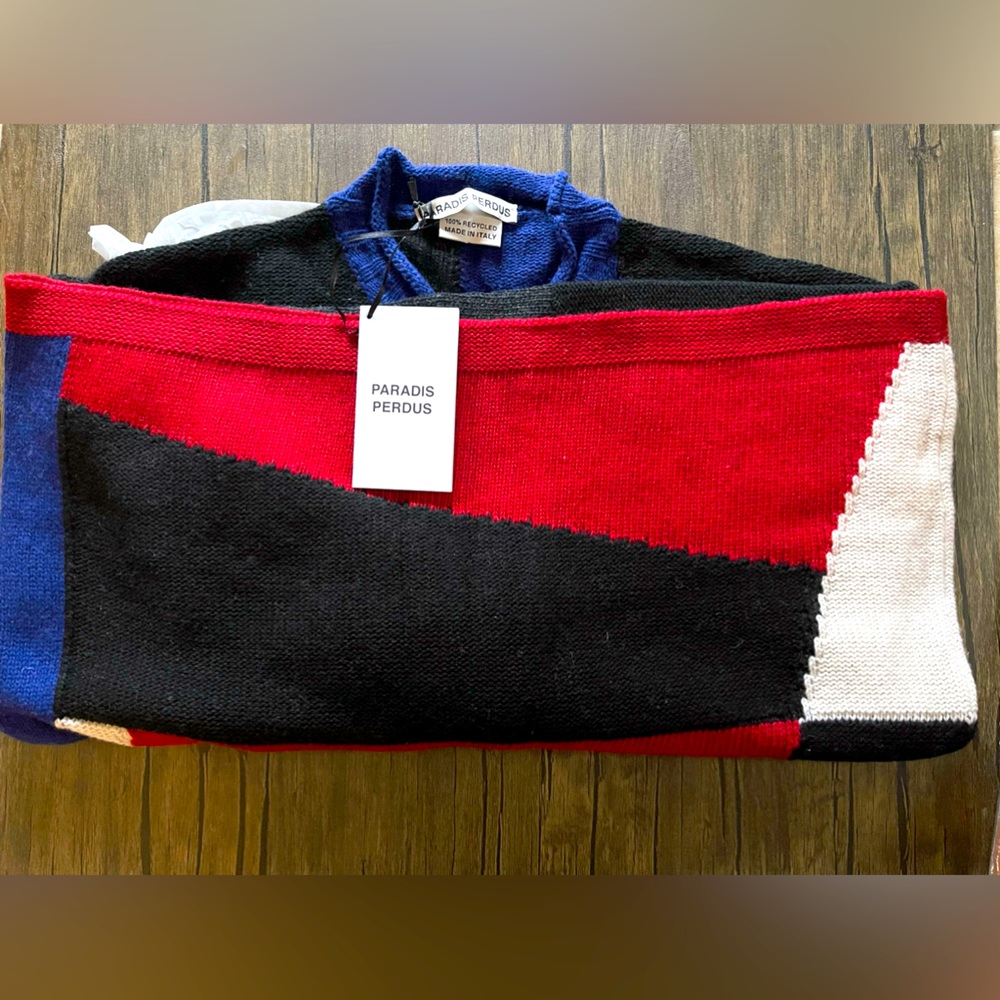 New condition- Paradis Perdus + Joseph color-block recycled knitted sweater S/M